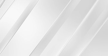 Soyut ışık fütüristik duvar kağıdı. Zarif, parlak çizgili arka plan. Geometrik katmanlı üç boyutlu beyaz arkaplan. Poster, broşür, sunum ve web sitesi için geometrik şablon tasarımı.