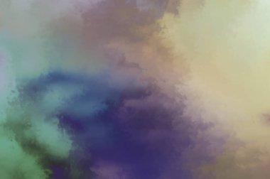 Modern fırça darbeleri. Poster, duvar sanatı, afiş, kart, kitap kapağı veya ambalaj için rahatlatıcı kompozisyonun yumuşak renkli çizimi. Pastel renklerle suluboya. 