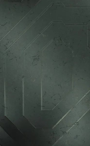 Scifi 일러스트 개념적 텍스처 벽지를 우주선에 기술의 손상된 — 스톡 사진