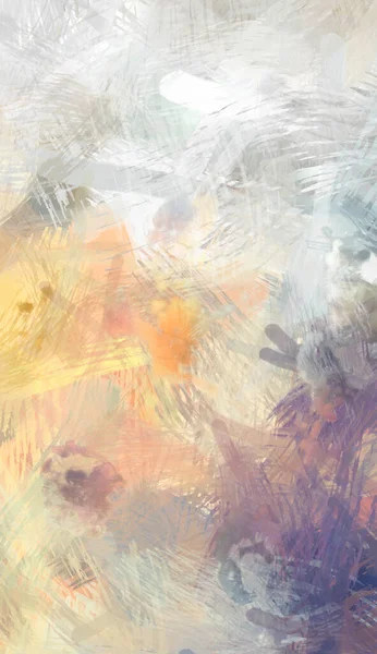 Soyut arkaplanda pürüzlü fırça darbeleri. Fırça boyası. Renkli boya darbeleri. Eşsiz duvar sanatı. Tuvaldeki modern sanat. Renkli çağdaş sanat eserleri.