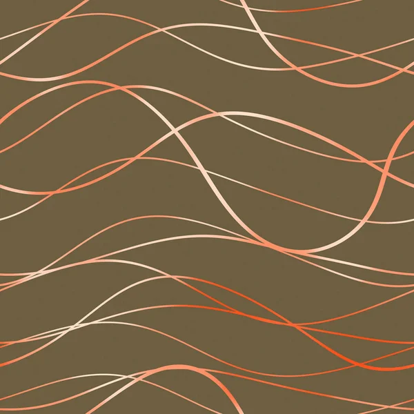 Dalgalı yansıtıcı çizgilerin kusursuz deseni. Lüks minimalist malzeme. Süs dalgasıyla dekoratif motif. Web, kartvizit, davetiye, poster, tekstil baskısı için zarif duvar kağıdı.