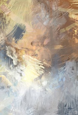 Soyut arkaplanda pürüzlü fırça darbeleri. Fırça boyası. Renkli boya darbeleri. Eşsiz duvar sanatı. Tuvaldeki modern sanat. Renkli çağdaş sanat eserleri.