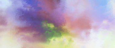 Modern fırça darbeleri. Poster, duvar sanatı, afiş, kart, kitap kapağı veya ambalaj için rahatlatıcı kompozisyonun yumuşak renkli çizimi. Pastel renklerle suluboya. 