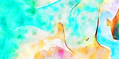 Kova desenli illüstrasyon. Çağdaş ve modern doku. Soyut renk boyama arka planı. Yaratıcı ve sanatsal duvar kağıdı. Fırçalanmış şekilleri ve lekeleri olan sanatsal duvar..