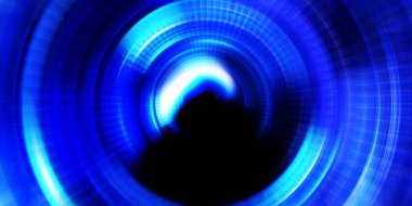 Parlayan neon ışıkları. Parlak sunum tasarım şablonu. Fotoğraf makinesi konsepti. Soyut arkaplan. Dönen ışık ışınları. Hareketli kavramsal duvar kağıdı. Grafik dijital illüstrasyon. 