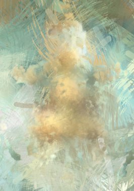 Soyut arkaplanda pürüzlü fırça darbeleri. Fırça boyası. Renkli boya darbeleri. Eşsiz duvar sanatı. Tuvaldeki modern sanat. Renkli çağdaş sanat eserleri.