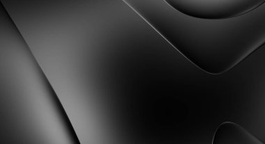 Web sitesi, poster, marka kimliği, broşür, sunum şablonu için lüks koyu bir arka plan. Dalgalı şekilli kaliteli tasarım. Dalgalanmalı soyut arkaplan. Pankart veya kapak tasarımı için dekorasyon.