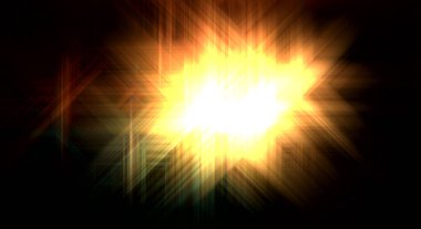 Parlak prizma arayüzü elementi. Soyut alevli geometrik arkaplan. Dijital teknolojinin grafiksel çizimi.