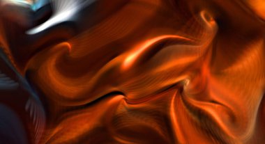 Hareketli girdapların soyut çizimi. Titreşimli renkli kıvrımların dönen akışı. Kıvrımlı ve kıvrımlı arka plan ve çizgiler. Garip duvar kâğıdı tasarımı. Dalgalanma arkaplanı.