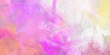 Soyut arkaplanda pürüzlü fırça darbeleri. Fırça boyası. Renkli boya darbeleri. Eşsiz duvar sanatı. Tuvaldeki modern sanat. Renkli çağdaş sanat eserleri.