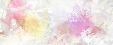 Soyut arkaplanda pürüzlü fırça darbeleri. Fırça boyası. Renkli boya darbeleri. Eşsiz duvar sanatı. Tuvaldeki modern sanat. Renkli çağdaş sanat eserleri.