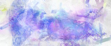 Soyut arkaplanda pürüzlü fırça darbeleri. Fırça boyası. Renkli boya darbeleri. Eşsiz duvar sanatı. Tuvaldeki modern sanat. Renkli çağdaş sanat eserleri.