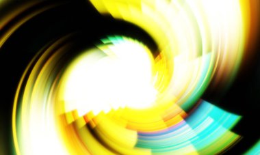 Dönen Işık gösterisi arka planı. Canlı renklerle donatılmış ruhani enerji girdabı. Renkli canlı hareket çizimi. Tanıtım geçmişi. Kutlama grafiği.