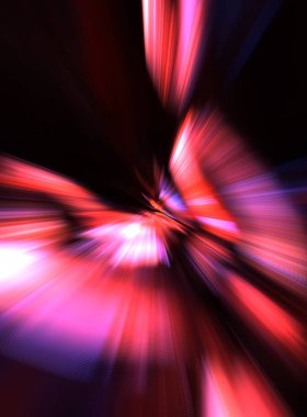 Renkli ışık enerjisi parlamaları. Çarpık grafik hareket arkaplanı. Dinamik patlama flaşı. Hızlanma efekti. Hızlı yüksek hız bulanıklaştırma arkaplanı. Işık teknolojisi soyut duvar kağıdı.