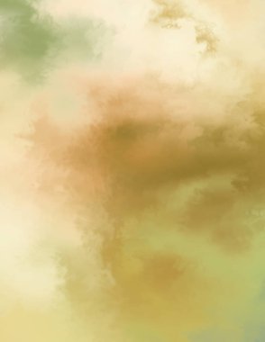 Modern fırça darbeleri. Poster, duvar sanatı, afiş, kart, kitap kapağı veya ambalaj için rahatlatıcı kompozisyonun yumuşak renkli çizimi. Pastel renklerle suluboya. 