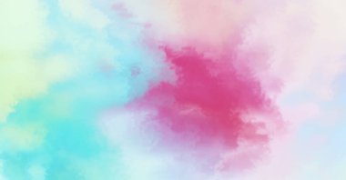 Modern fırça darbeleri. Poster, duvar sanatı, afiş, kart, kitap kapağı veya ambalaj için rahatlatıcı kompozisyonun yumuşak renkli çizimi. Pastel renklerle suluboya. 