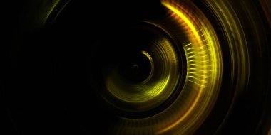 Fotoğraf makinesi konsepti. Soyut arkaplan. Dönen ışık ışınları. Hareketli kavramsal duvar kağıdı. Grafik dijital illüstrasyon. Parlayan neon ışıkları. Parlak sunum tasarım şablonu.