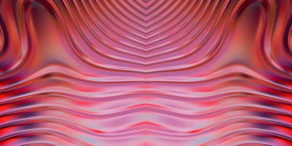 Ілюстрація Різнокольорових Хвилястих Відбиваючих Дизайнерських Шпалер Графічна Ілюстрація Шпалер Банерів — стокове фото