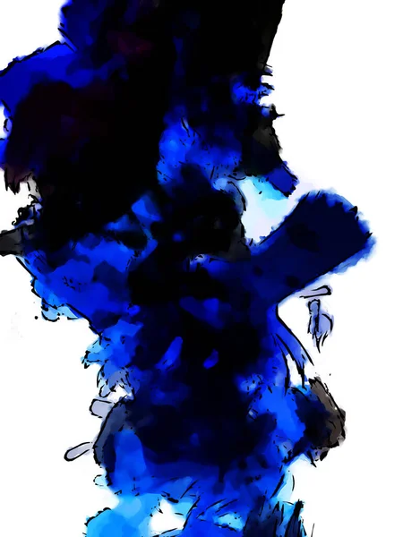 Mürekkep ve fosforlu kalemler yaratıcı çizimler. Beyaz arka planda boyama. El çizimi soyut renk dokuları. Poster, kart, davetiye, pankart, broşür, broşür için tasarım. Boyalı fırça darbeleri