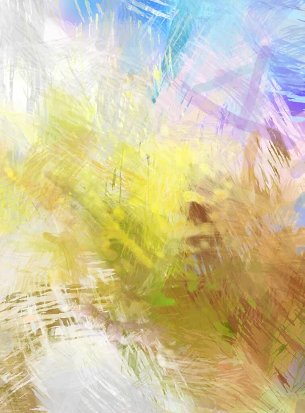 Soyut arkaplanda pürüzlü fırça darbeleri. Fırça boyası. Renkli boya darbeleri. Eşsiz duvar sanatı. Tuvaldeki modern sanat. Renkli çağdaş sanat eserleri.