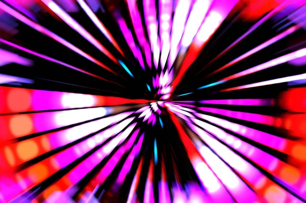 Siyah arkaplanda dönen ışık gösterisi. Lüks çizgiler. Parlak kıvrımlı duvar kağıdı. Uzay tüneli. Dönen ışık çemberi ya da maytap izi. Parlak konsept çizimi.