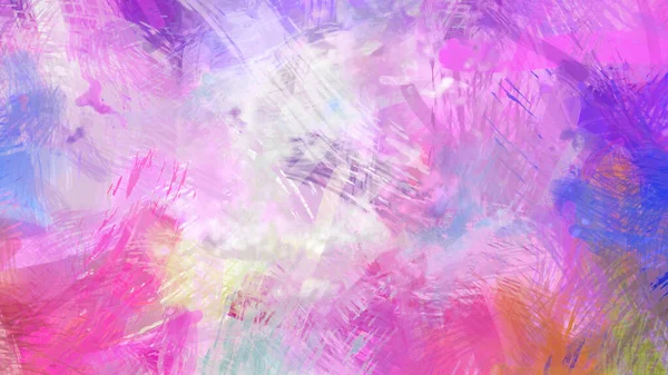 Soyut arkaplanda pürüzlü fırça darbeleri. Fırça boyası. Renkli boya darbeleri. Eşsiz duvar sanatı. Tuvaldeki modern sanat. Renkli çağdaş sanat eserleri.