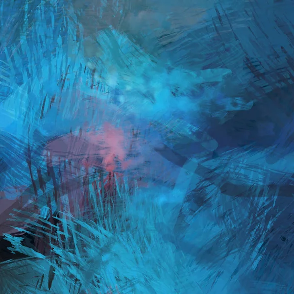 Soyut arkaplanda pürüzlü fırça darbeleri. Fırça boyası. Renkli boya darbeleri. Eşsiz duvar sanatı. Tuvaldeki modern sanat. Renkli çağdaş sanat eserleri.