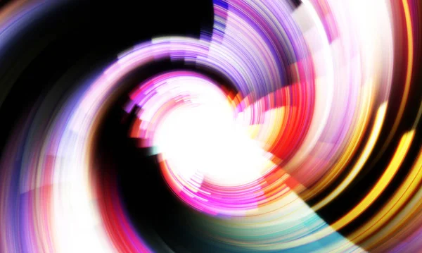 Dönen Işık gösterisi arka planı. Canlı renklerle donatılmış ruhani enerji girdabı. Renkli canlı hareket çizimi. Tanıtım geçmişi. Kutlama grafiği.