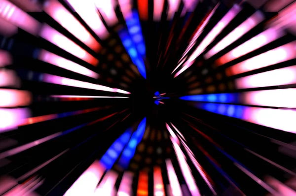 Siyah arkaplanda dönen ışık gösterisi. Lüks çizgiler. Parlak kıvrımlı duvar kağıdı. Uzay tüneli. Dönen ışık çemberi ya da maytap izi. Parlak konsept çizimi.