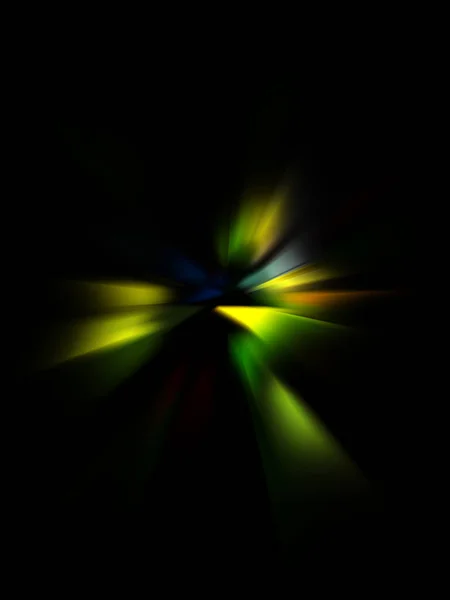 Kul Bakgrunn Bevegelige Glødelys Vibrerende Fargerik Portalmal Design Lysstråler Glødepartikler – stockfoto