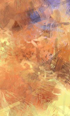 Soyut arkaplanda pürüzlü fırça darbeleri. Fırça boyası. Renkli boya darbeleri. Eşsiz duvar sanatı. Tuvaldeki modern sanat. Renkli çağdaş sanat eserleri.