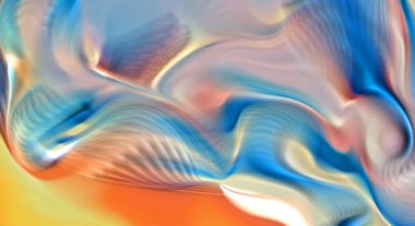 Hareketli girdapların soyut çizimi. Titreşimli renkli kıvrımların dönen akışı. Kıvrımlı ve kıvrımlı arka plan ve çizgiler. Garip duvar kâğıdı tasarımı. Dalgalanma arkaplanı.