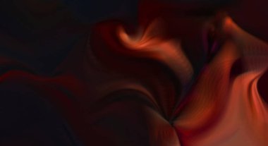 Hareketli girdapların soyut çizimi. Titreşimli renkli kıvrımların dönen akışı. Kıvrımlı ve kıvrımlı arka plan ve çizgiler. Garip duvar kâğıdı tasarımı. Dalgalanma arkaplanı.