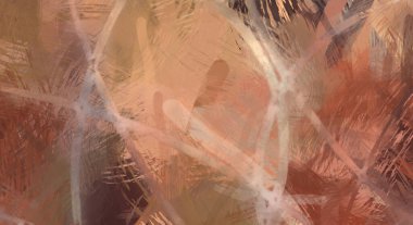 Soyut arkaplanda pürüzlü fırça darbeleri. Fırça boyası. Renkli boya darbeleri. Eşsiz duvar sanatı. Tuvaldeki modern sanat. Renkli çağdaş sanat eserleri.