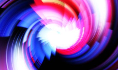 Dönen Işık gösterisi arka planı. Canlı renklerle donatılmış ruhani enerji girdabı. Renkli canlı hareket çizimi. Tanıtım geçmişi. Kutlama grafiği.