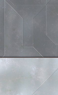 Katmanlı paneller. Fütürist soyut duvar kağıdı. Geometrik teknolojik yansıtıcı arka plan 3D metalik doku. Uzay gemisi desen yüzeyi.