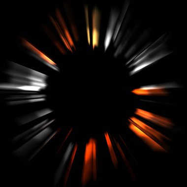 Canlı ve canlı ışık parlamalarının serin arkaplanı. Renkli parlak ışıklar patlama efektiyle görüntülenir. Parlak renkli arkaplan.