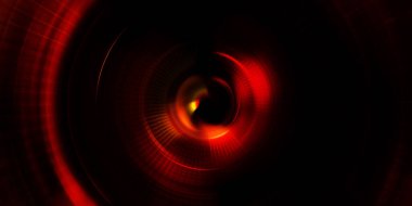 Parlayan neon ışıkları. Parlak sunum tasarım şablonu. Fotoğraf makinesi konsepti. Soyut arkaplan. Dönen ışık ışınları. Hareketli kavramsal duvar kağıdı. Grafik dijital illüstrasyon. 