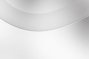 3 boyutlu illüstrasyon. Beyaz kıvrımlı yüzey. Lüks dokuma duvar kağıdı. Zarif bir zemin. Soyut fütüristik geçmiş. Minimalist geometrik kapak tasarımı. Çarpık beyaz çizgiler.