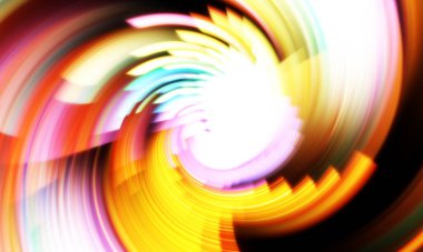 Dönen Işık gösterisi arka planı. Canlı renklerle donatılmış ruhani enerji girdabı. Renkli canlı hareket çizimi. Tanıtım geçmişi. Kutlama grafiği.