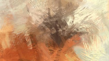 Soyut arkaplanda pürüzlü fırça darbeleri. Fırça boyası. Renkli boya darbeleri. Eşsiz duvar sanatı. Tuvaldeki modern sanat. Renkli çağdaş sanat eserleri.