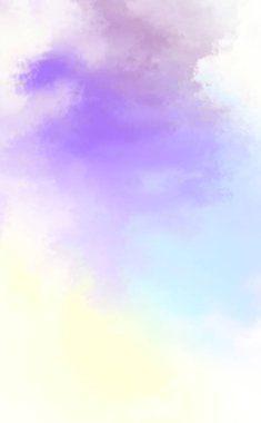 Modern fırça darbeleri. Poster, duvar sanatı, afiş, kart, kitap kapağı veya ambalaj için rahatlatıcı kompozisyonun yumuşak renkli çizimi. Pastel renklerle suluboya. 