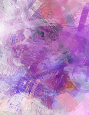 Soyut arkaplanda pürüzlü fırça darbeleri. Fırça boyası. Renkli boya darbeleri. Eşsiz duvar sanatı. Tuvaldeki modern sanat. Renkli çağdaş sanat eserleri.