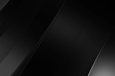 Siyah kıvrımlı yüzey. 3 boyutlu illüstrasyon. Soyut fütüristik geçmiş. Minimalist geometrik kapak tasarımı. Çarpık siyah çizgiler. Lüks dokuma duvar kağıdı. Zarif arkaplan.