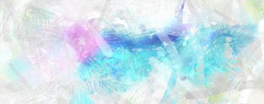 Soyut arkaplanda pürüzlü fırça darbeleri. Fırça boyası. Renkli boya darbeleri. Eşsiz duvar sanatı. Tuvaldeki modern sanat. Renkli çağdaş sanat eserleri.