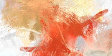 Soyut arkaplanda pürüzlü fırça darbeleri. Fırça boyası. Renkli boya darbeleri. Eşsiz duvar sanatı. Tuvaldeki modern sanat. Renkli çağdaş sanat eserleri.