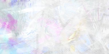 Soyut arkaplanda pürüzlü fırça darbeleri. Fırça boyası. Renkli boya darbeleri. Eşsiz duvar sanatı. Tuvaldeki modern sanat. Renkli çağdaş sanat eserleri.