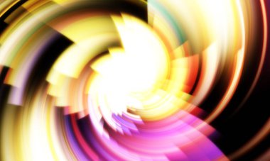 Dönen Işık gösterisi arka planı. Canlı renklerle donatılmış ruhani enerji girdabı. Renkli canlı hareket çizimi. Tanıtım geçmişi. Kutlama grafiği.