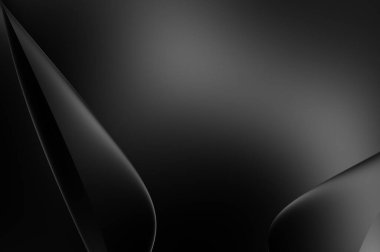 Web sitesi, poster, marka kimliği, broşür, sunum şablonu için lüks koyu bir arka plan. Dalgalı şekilli kaliteli tasarım. Dalgalanmalı soyut arkaplan. Pankart veya kapak tasarımı için dekorasyon.