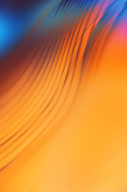Soyut, enerjik bir arkaplan. Renkli, dalgalı duvar kâğıdı. Grafik konsept çizimi. Yumuşak dalgalı çizgiler. Girdap gibi renkli canlı şekiller..